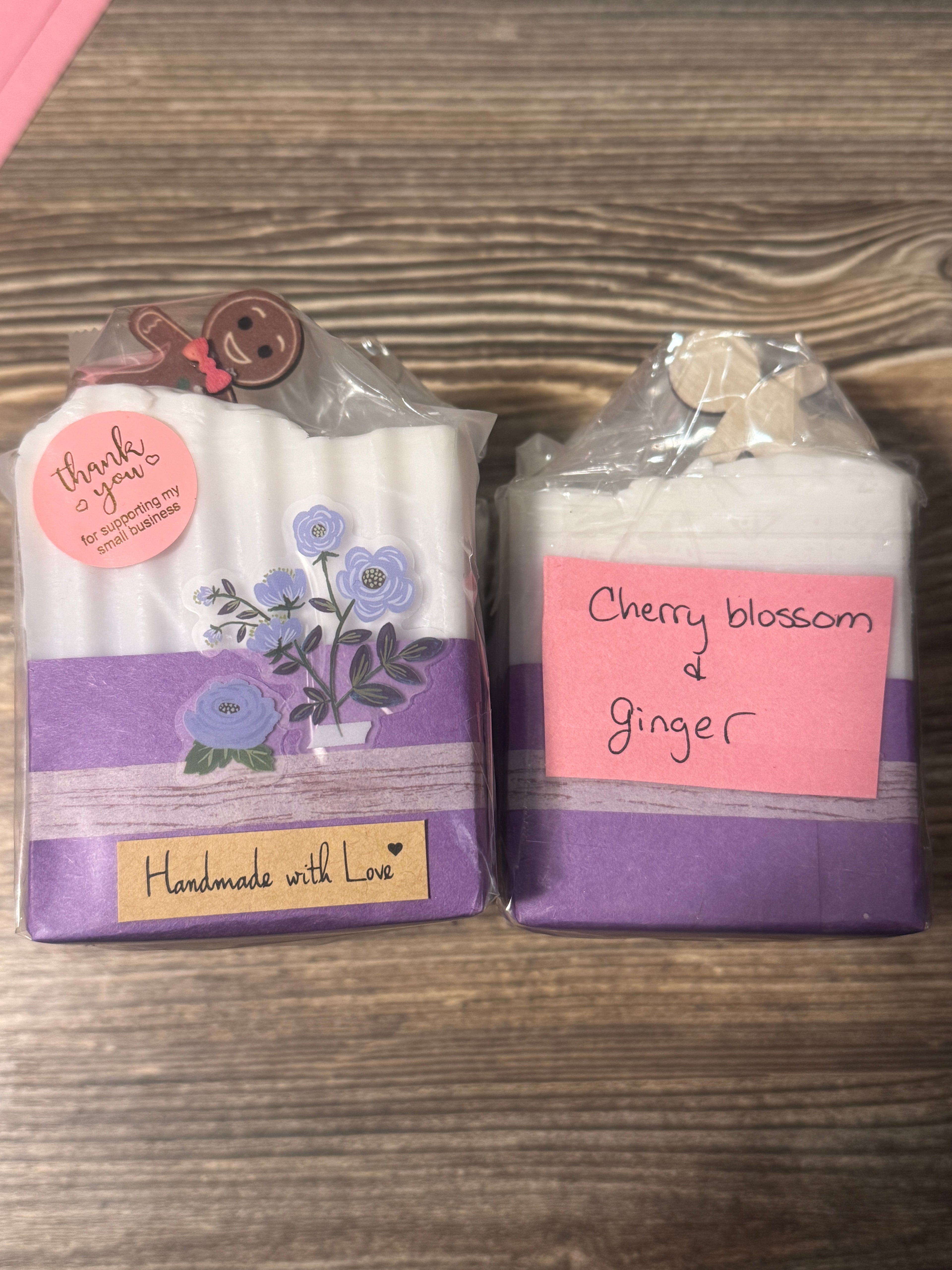 Cherry blossom and ginger soap bar