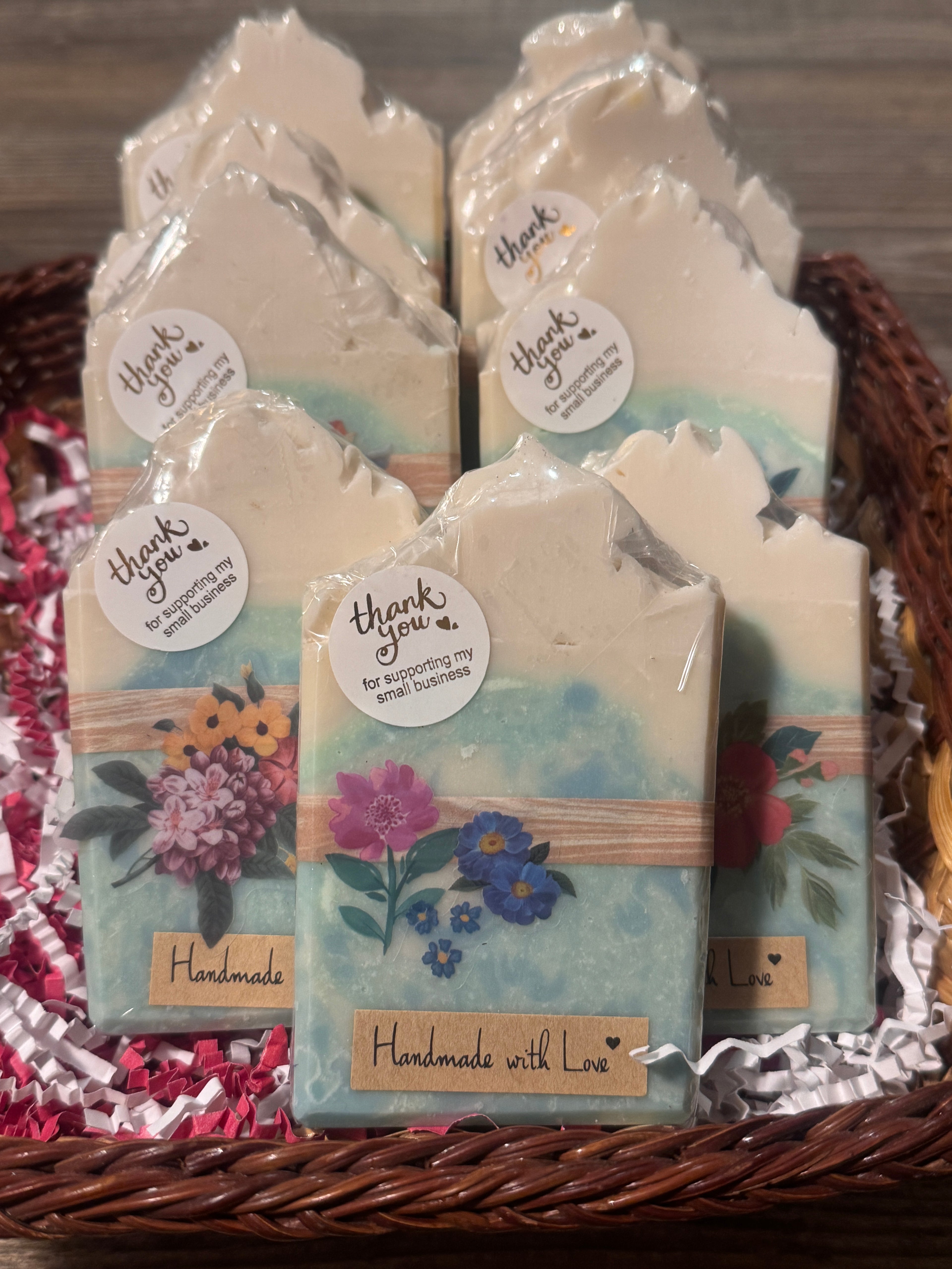 Cherry blossom and rose soap bar